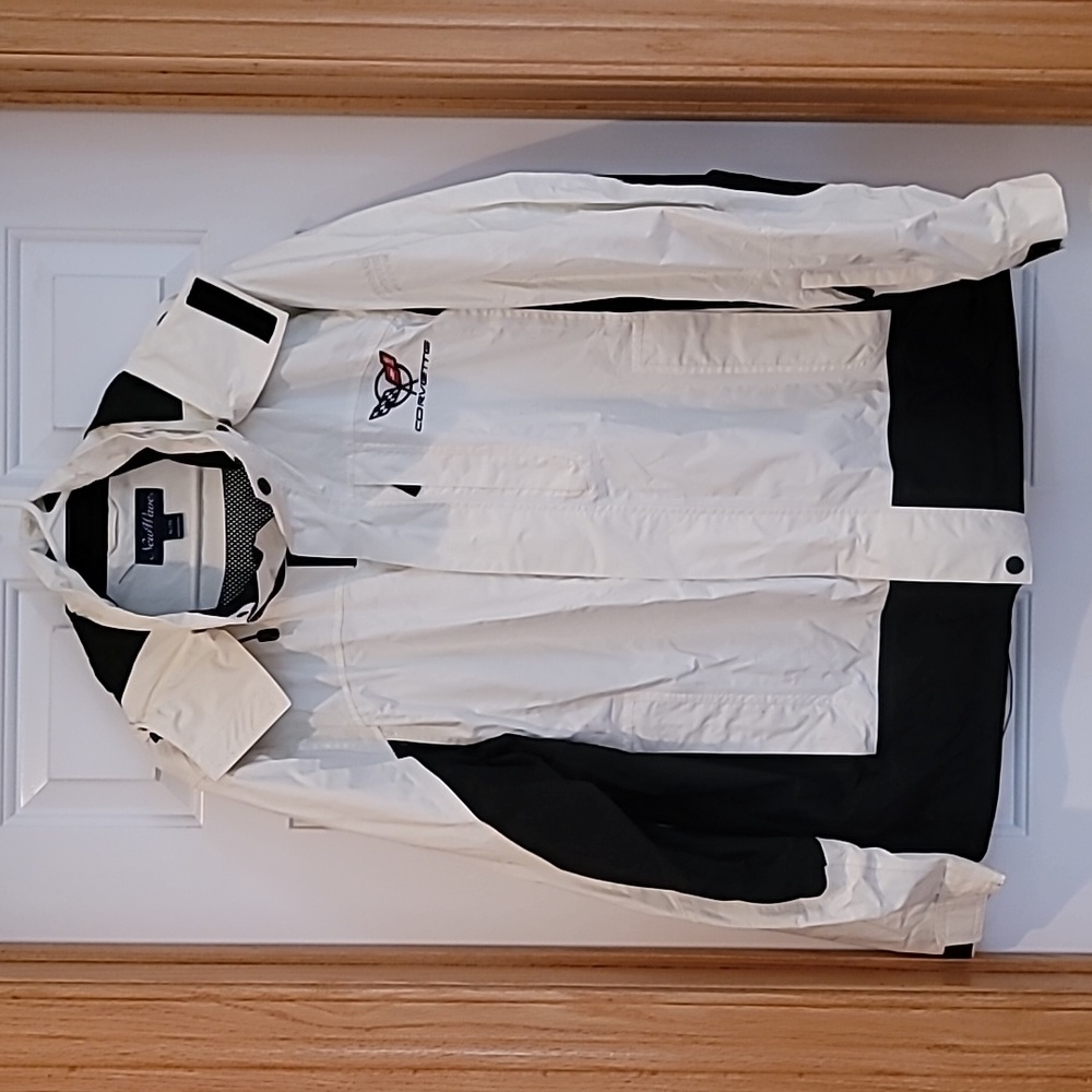 Womens Xl raincoat, Corvette insignia